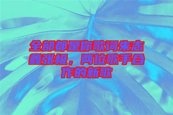 全部都是你歌詞朱志鑫張極，兩位歌手合作的新歌