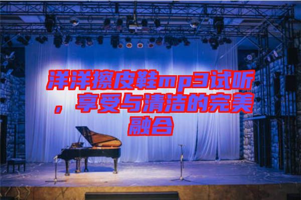 洋洋擦皮鞋mp3試聽，享受與清潔的完美融合