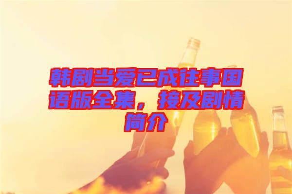 韓劇當(dāng)愛已成往事國語版全集，接及劇情簡介