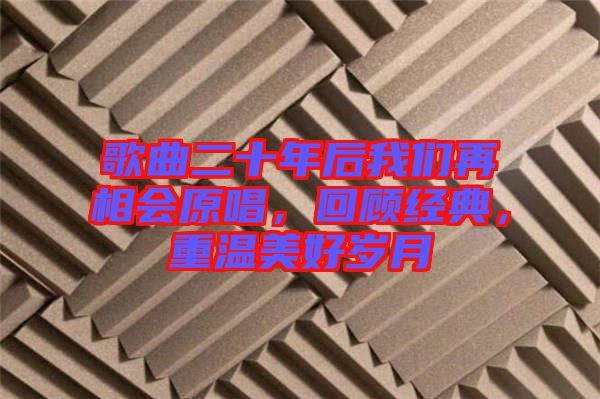 歌曲二十年后我們?cè)傧鄷?huì)原唱，回顧經(jīng)典，重溫美好歲月