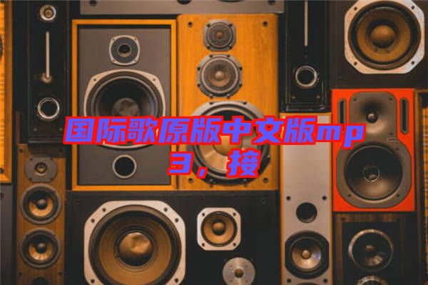 國際歌原版中文版mp3，接