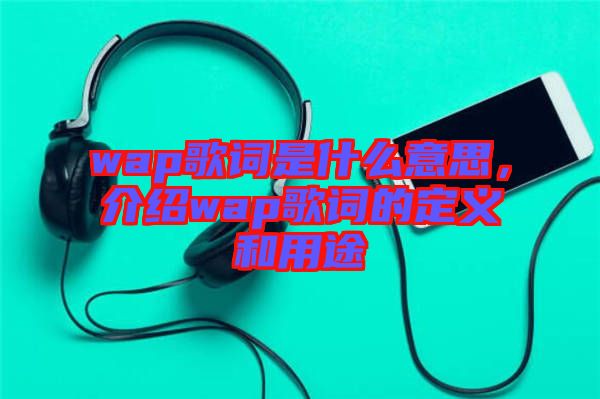 wap歌詞是什么意思，介紹wap歌詞的定義和用途