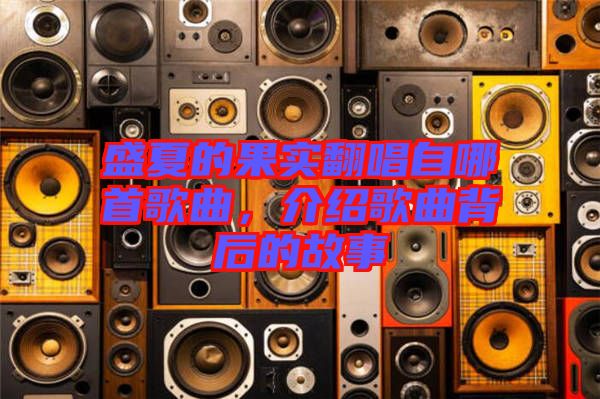 盛夏的果實翻唱自哪首歌曲，介紹歌曲背后的故事