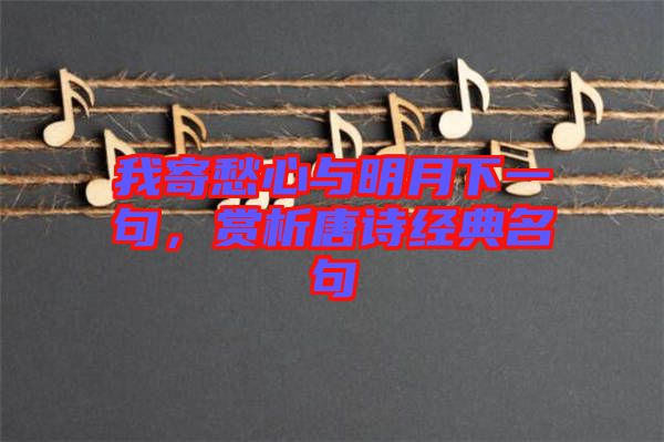 我寄愁心與明月下一句，賞析唐詩經(jīng)典名句