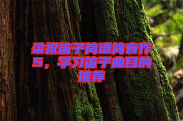 梁祝笛子簡譜筒音作5，學習笛子曲目的推薦