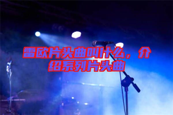 雷歐片頭曲叫什么，介紹系列片頭曲