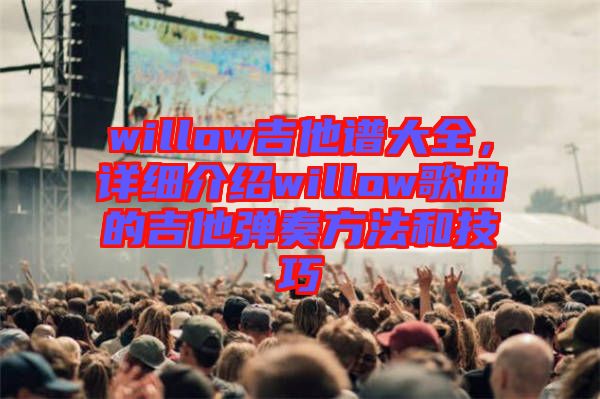 willow吉他譜大全，詳細(xì)介紹willow歌曲的吉他彈奏方法和技巧