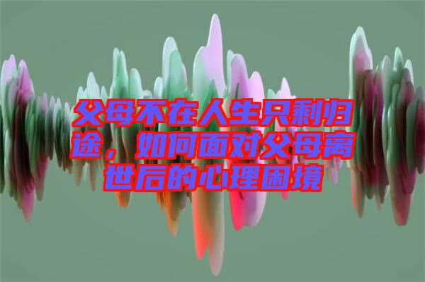 父母不在人生只剩歸途，如何面對(duì)父母離世后的心理困境