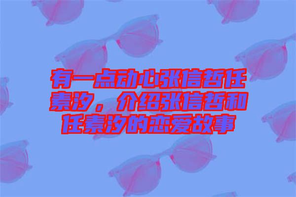 有一點動心張信哲任素汐，介紹張信哲和任素汐的戀愛故事