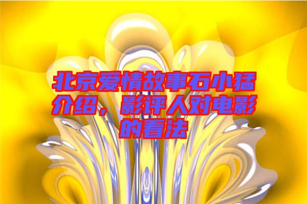 北京愛情故事石小猛介紹，影評(píng)人對(duì)電影的看法