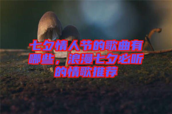 七夕情人節(jié)的歌曲有哪些，浪漫七夕必聽的情歌推薦