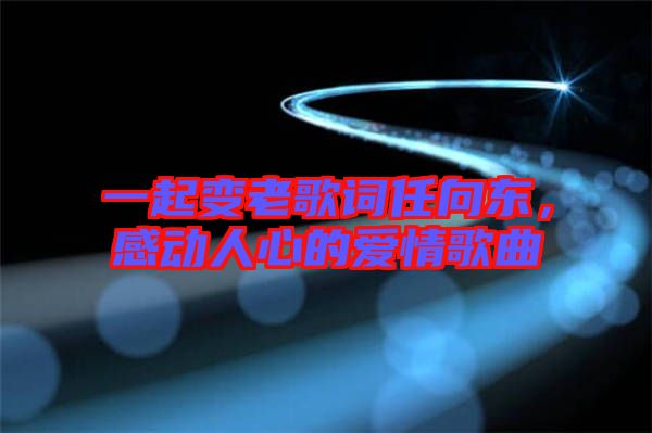 一起變老歌詞任向東，感動(dòng)人心的愛情歌曲