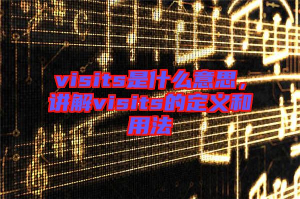 visits是什么意思，講解visits的定義和用法