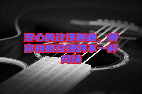 變心的玫瑰舞曲，帶你領(lǐng)略玫瑰的不一樣風(fēng)情