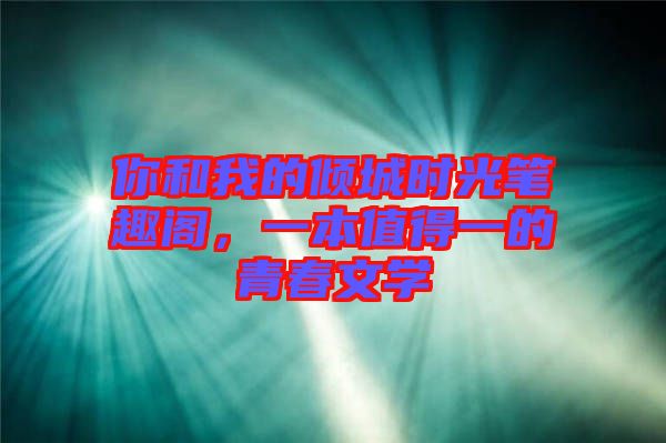 你和我的傾城時(shí)光筆趣閣，一本值得一的青春文學(xué)