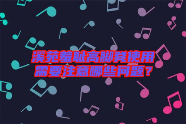 溪苑羞恥高腳凳使用需要注意哪些問(wèn)題？