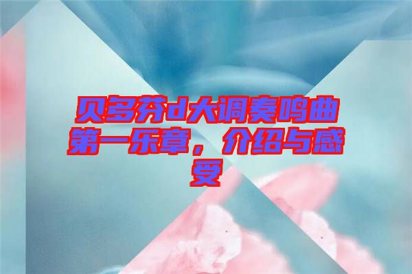 貝多芬d大調(diào)奏鳴曲第一樂章，介紹與感受