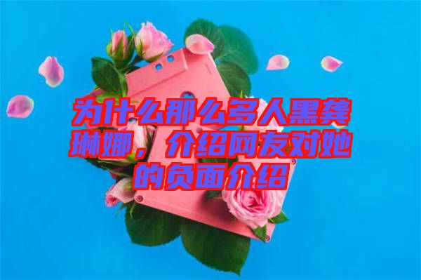 為什么那么多人黑龔琳娜，介紹網(wǎng)友對她的負面介紹