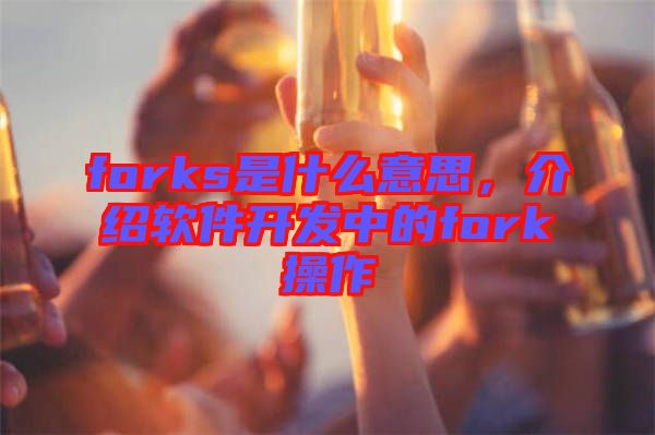 forks是什么意思，介紹軟件開發(fā)中的fork操作