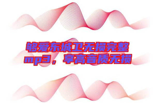 夠愛東城衛(wèi)無損完整mp3，享高音質(zhì)無損