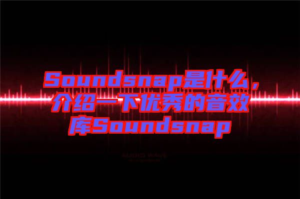 Soundsnap是什么，介紹一下優(yōu)秀的音效庫Soundsnap