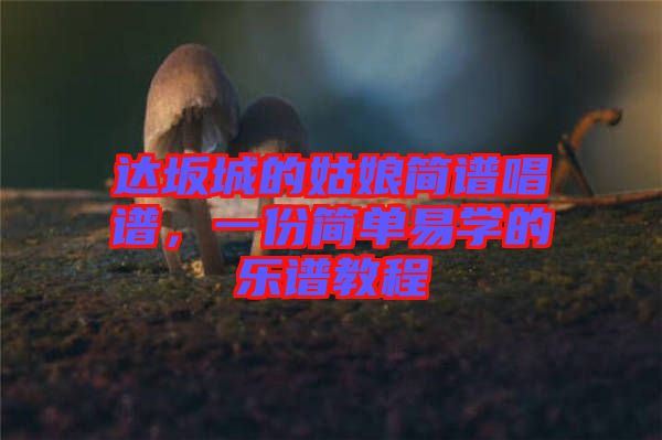 達坂城的姑娘簡譜唱譜，一份簡單易學(xué)的樂譜教程