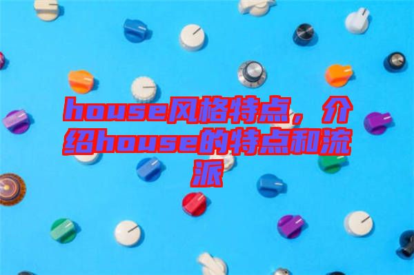 house風(fēng)格特點，介紹house的特點和流派