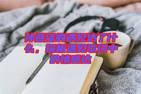 孫燕姿的遇見達(dá)了什么，探析遇見歌詞中的情感達(dá)