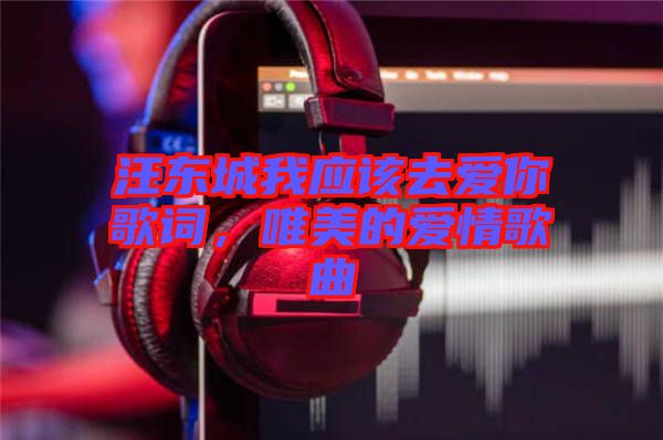 汪東城我應(yīng)該去愛你歌詞，唯美的愛情歌曲