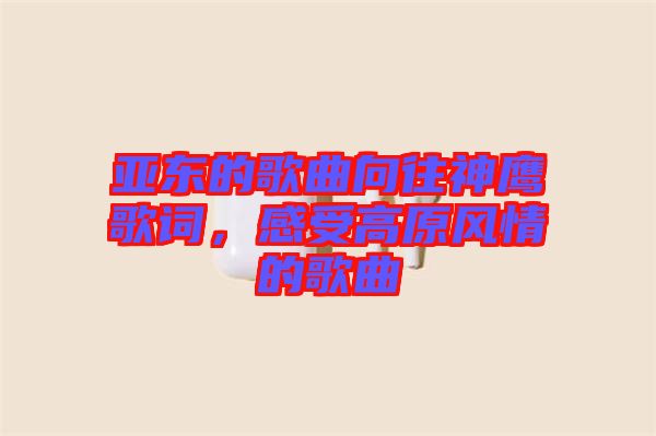 亞東的歌曲向往神鷹歌詞，感受高原風(fēng)情的歌曲