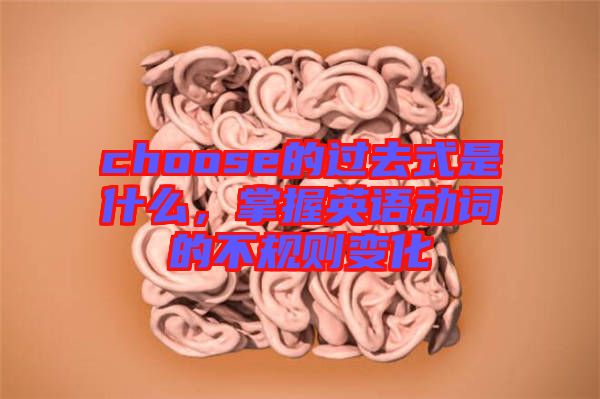 choose的過去式是什么，掌握英語動詞的不規(guī)則變化