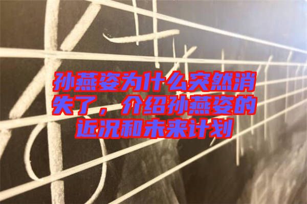 孫燕姿為什么突然消失了，介紹孫燕姿的近況和未來計(jì)劃