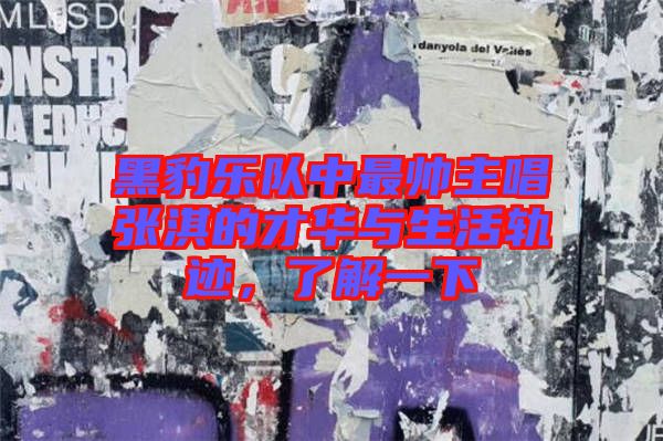 黑豹樂隊(duì)中最帥主唱張淇的才華與生活軌跡，了解一下