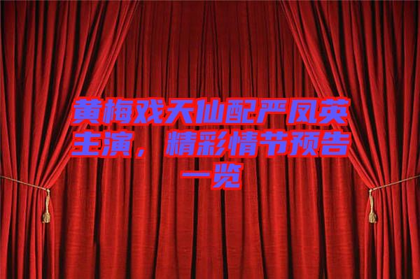 黃梅戲天仙配嚴(yán)鳳英主演，精彩情節(jié)預(yù)告一覽