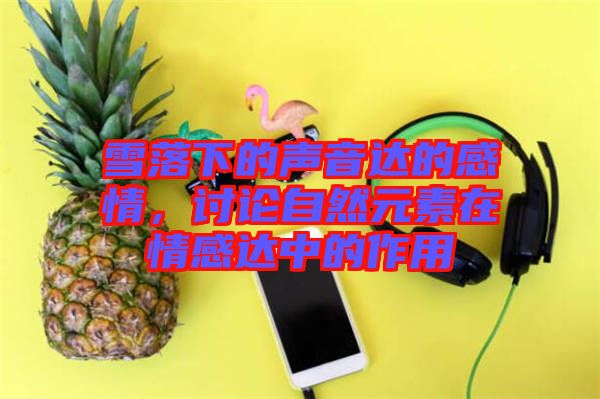 雪落下的聲音達(dá)的感情，討論自然元素在情感達(dá)中的作用